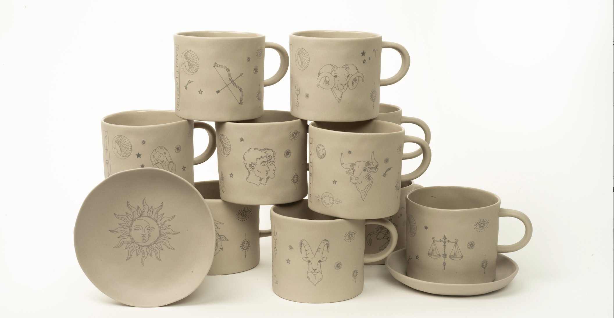 Zodiac signs cups