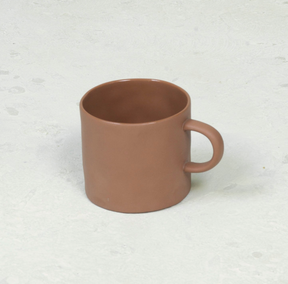Mug handle TERRACOTTA glossy edge