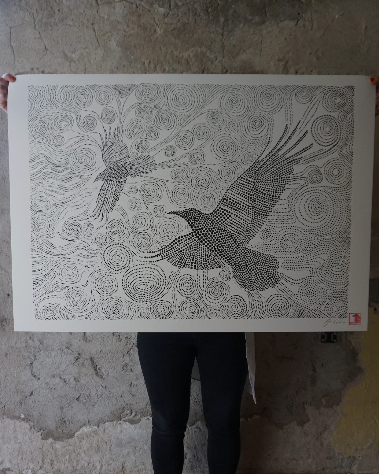 Ravens 70x100cm